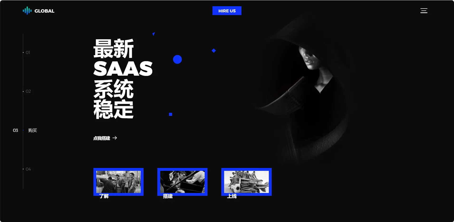 [亲测可搭建]大气黑色AI绘画小程序官网-HTML源码