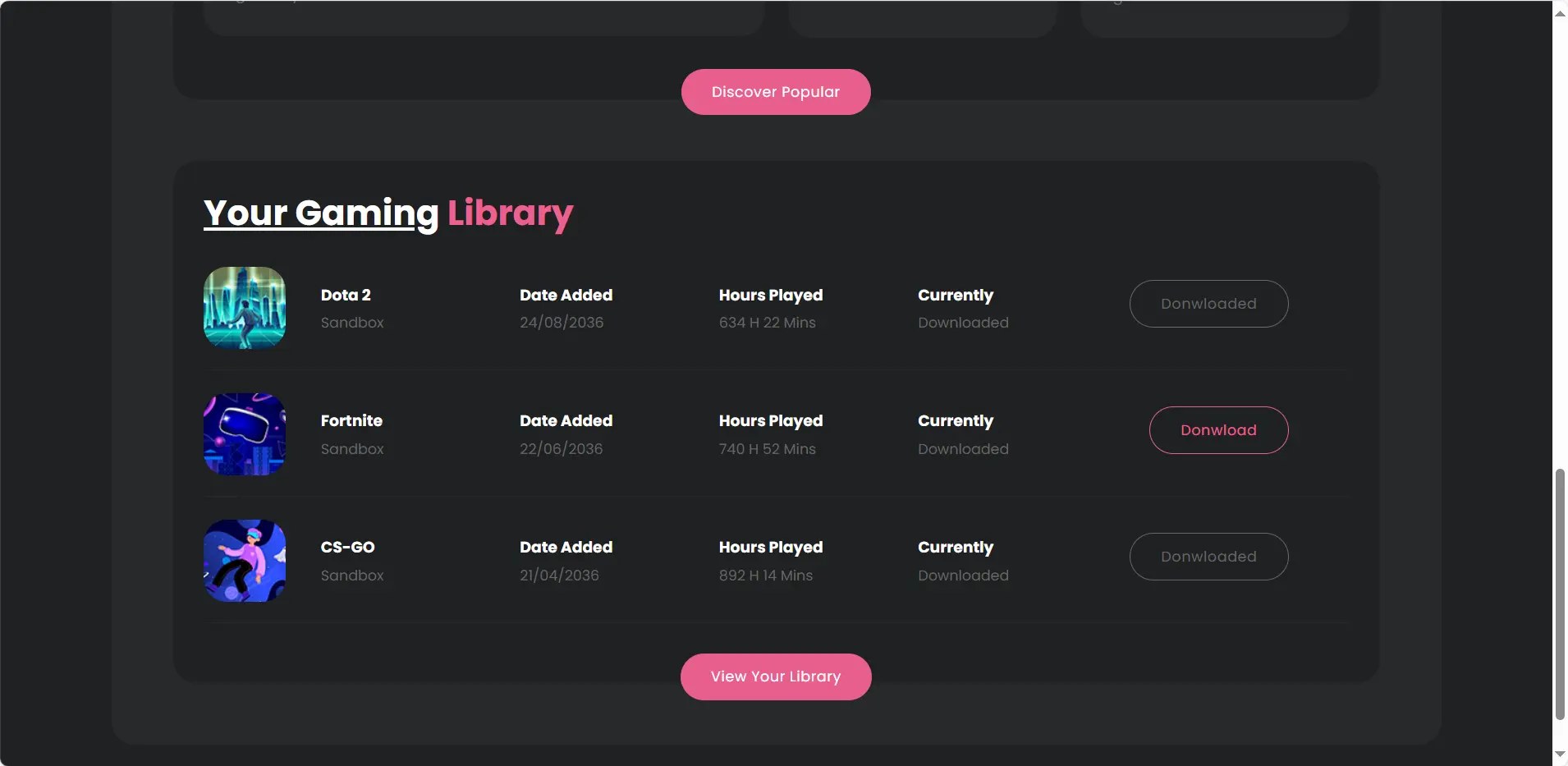 热门游戏体验宣传网站源码 HTML5模板