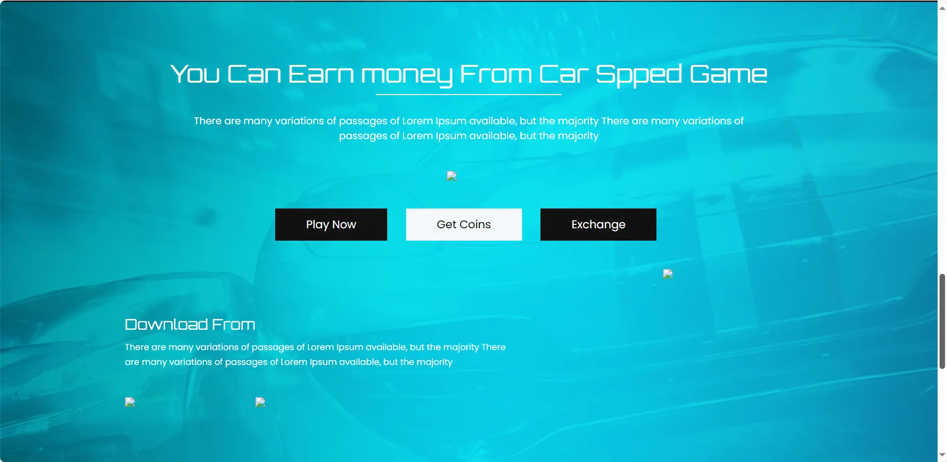 [亲测可用]汽车速度比赛游戏网站源码-HTML源码模板