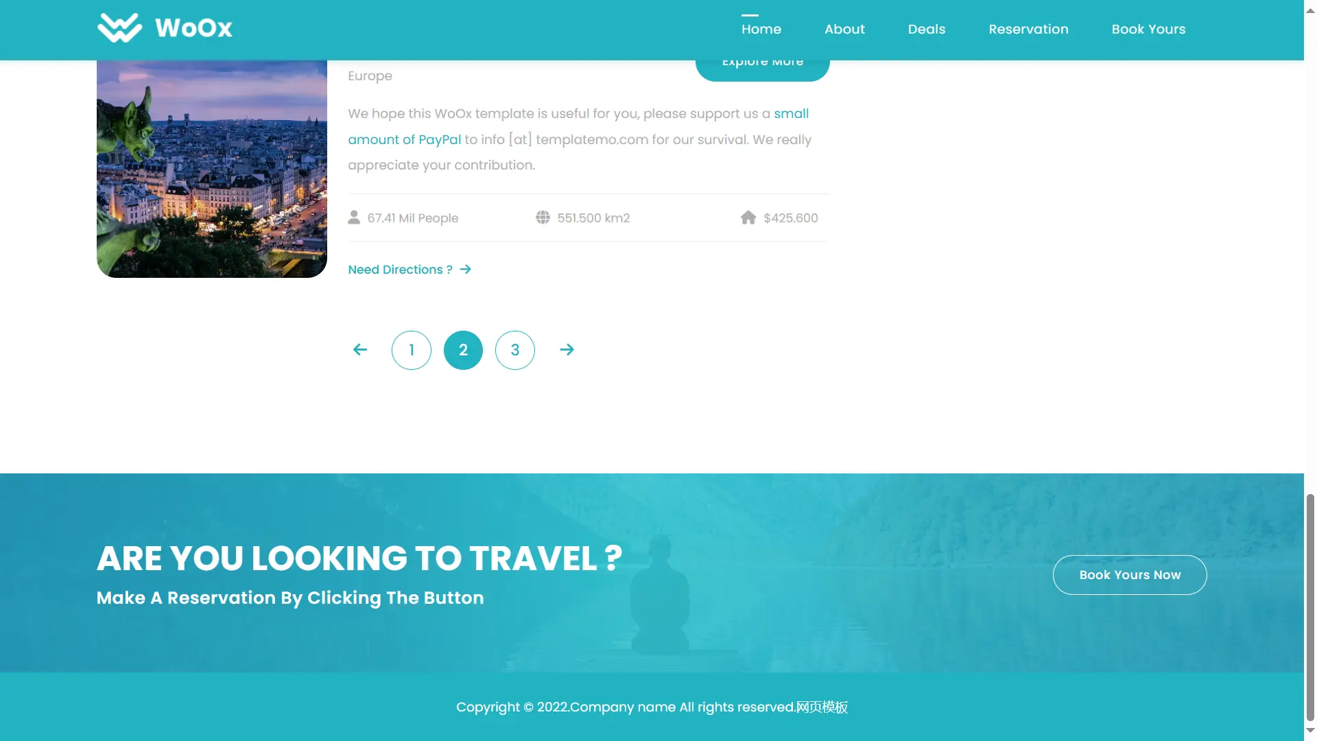 [亲测可用]世界景点旅行网站源码-HTML5模板