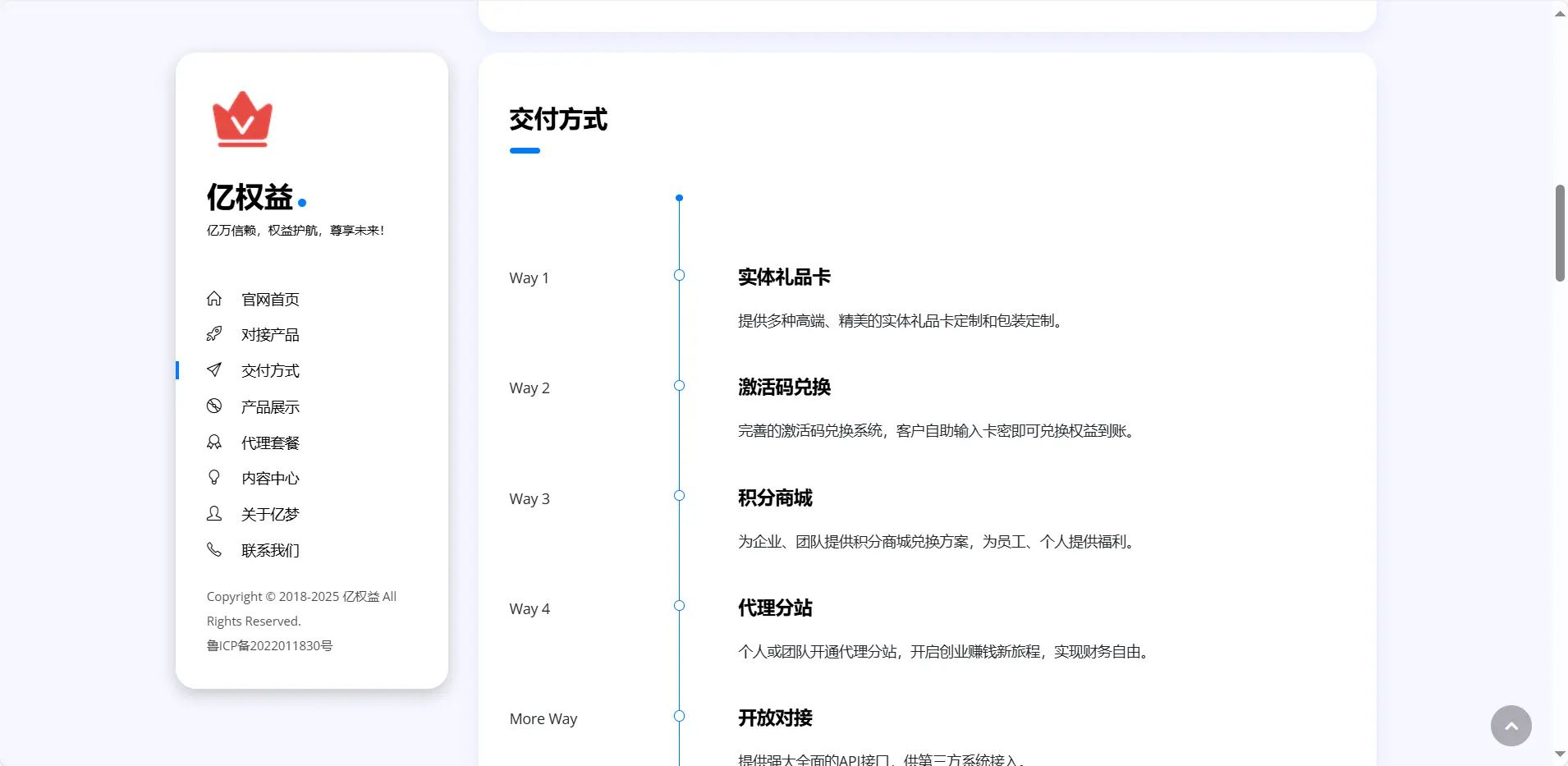 [亲测可搭建]亿权益同款的网站模板引导页面-HTML模板源码